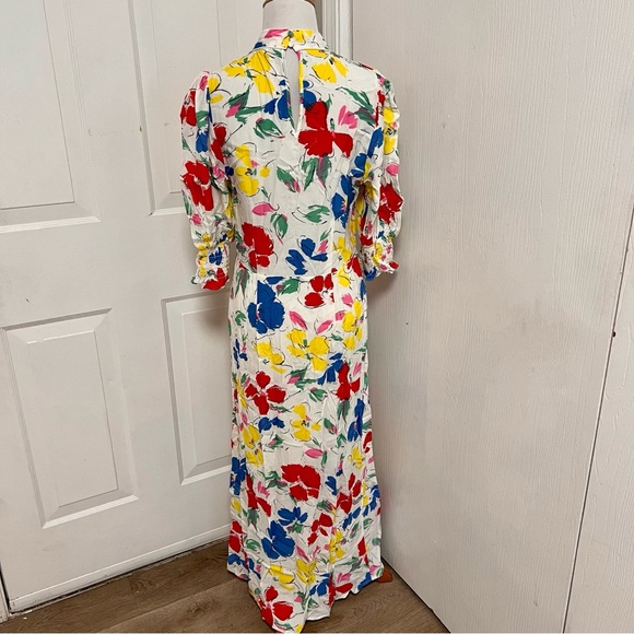 RIXO for Target Floral Cascade Ruffle Dress A4 - Picture 6 of 10